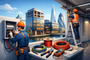 Commercial Rewiring Services for London Sites