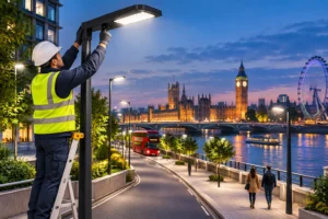 LED Lighting Installation for Safer London Spaces